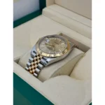 RLX Datejust 41mm Swiss Replica Watch | Two Tone Jubilee Bracele Champagne Fluted Dial Ref 126333 - Image 5