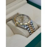RLX Datejust 41mm Swiss Replica Watch | Two Tone Jubilee Bracele Champagne Fluted Dial Ref 126333 - Image 6