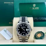 RLX Datejust 36mm 126234 Black Diamond Dial Stainless Steel Oyster Mens Watch - Image 8