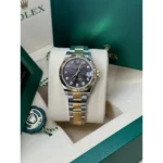 RLX Datejust m278273-0021/0022 31mm Dark Grey Dial Stainless Steel and Yellow Gold Oyster Watch - Image 7