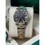 RLX Datejust m278273-0021/0022 31mm Dark Grey Dial Stainless Steel and Yellow Gold Oyster Watch - Image 8