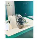 RLX Datejust 36mm 126234 Olive Green Palm Motif Dial Jubilee Stainless Steel Watch - Image 4