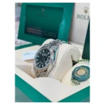 RLX Datejust 36mm 126234 Olive Green Palm Motif Dial Jubilee Stainless Steel Watch - Image 5