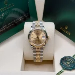 RLX Datejust m278273-0013/0014 31mm Champagne Dial Stainless Steel and Yellow Gold Oyster Watch - Image 11