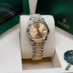 RLX Datejust m278273-0013/0014 31mm Champagne Dial Stainless Steel and Yellow Gold Oyster Watch - Image 12