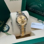 RLX Datejust m278273-0013/0014 31mm Champagne Dial Stainless Steel and Yellow Gold Oyster Watch - Image 4