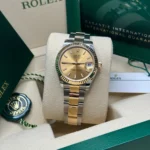 RLX Datejust m278273-0013/0014 31mm Champagne Dial Stainless Steel and Yellow Gold Oyster Watch - Image 9
