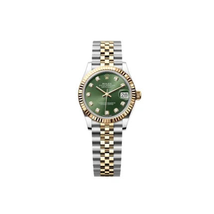 RLX Datejust m278273-0029/0030 31mm Olive Green Dial Stainless Steel and Yellow Gold Oyster Watch