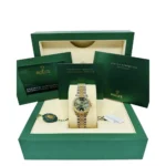 RLX Datejust m278273-0029/0030 31mm Olive Green Dial Stainless Steel and Yellow Gold Oyster Watch - Image 11