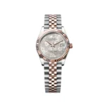 RLX Datejust m278271-0031/0032 Silver Floral Motif 31mm Dial Oyster Bracelet Watch