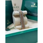 RLX Datejust m278271-0031/0032 Silver Floral Motif 31mm Dial Oyster Bracelet Watch - Image 8