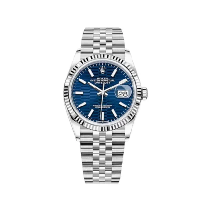 RLX Datejust 36mm 126234 Blue Fluted Motif Dial Jubilee Bracelet