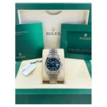 RLX Datejust 36mm 126234 Blue Fluted Motif Dial Jubilee Bracelet - Image 9