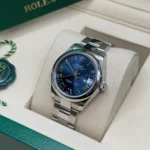 RLX Datejust m278240-0017/0018 31mm Blue Roman Domed Bezel Oyster Oystersteel - Image 5