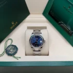 RLX Datejust m278240-0017/0018 31mm Blue Roman Domed Bezel Oyster Oystersteel - Image 9