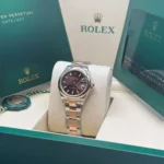 RLX Lady-Datejust 31mm 279161 Chocolate Stick Dial, Two Tone Stainless Steel & 18K Rose Gold Oyster Bracelet Women's Watch - Image 5