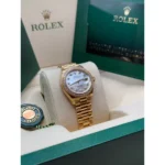 RLX Lady-Datejust 31mm 279138RBR White Mother-of-Pearl Dial President Bracelet Watch - Image 4