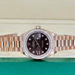 RLX Lady-Datejust 31mm 279135RBR Chocolate Diamond Dial Jubilee Bracelet - Image 10
