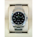 RLX Oyster Perpetual Air King Black Dial Steel Mens Watch 126900 Box Card - Image 2