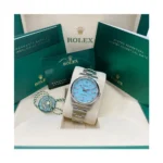 RLX 124300 Oyster Perpetual 41mm Oyster Perpetual Turquoise Index Dial - Image 8