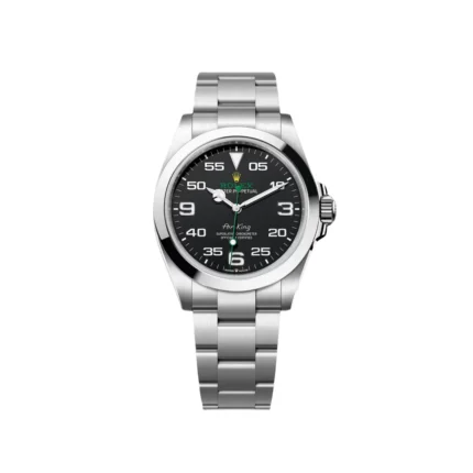 RLX Oyster Perpetual Air King Black Dial Steel Mens Watch 126900 Box Card