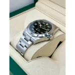 RLX Oyster Perpetual Air King Black Dial Steel Mens Watch 126900 Box Card - Image 3