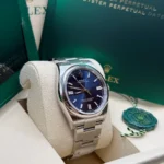 RLX Oyster Perpetual 36mm 126000-0015 Blue Dial Stainless Steel Oyster Bracelet - Image 3