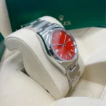 RLX Oyster Perpetual 36mm 126000-0007 Coral Red Dial Steel Watch - Image 3
