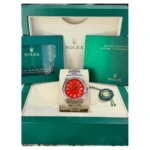 RLX Oyster Perpetual 36mm 126000-0007 Coral Red Dial Steel Watch - Image 7