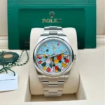 RLX Oyster Perpetual 36mm 126000-0009 Turquoise Celebration Dial Oyster Bracelet - Image 2