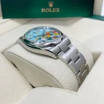 RLX Oyster Perpetual 36mm 126000-0009 Turquoise Celebration Dial Oyster Bracelet - Image 4