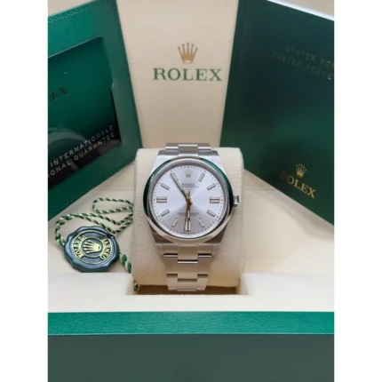 RLX Oyster Perpetual 36mm 126000-0001 Silver Dial Oyster Bracelet