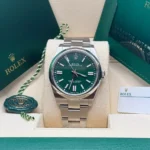 RLX Oyster Perpetual 41mm 124300-0005 Green Index Dial & Smooth Bezel Oyster Bracelet Men’s Watch - Image 2