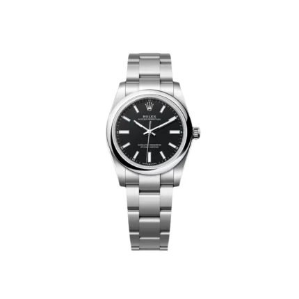 RLX Oyster Perpetual 34mm 124200 Black Dial Oyster Stainless Steel Bracelet Watch
