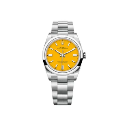 RLX Oyster Perpetual 36mm 126000-0004 Yellow Dial Stainless Steel Oyster Bracelet