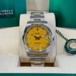 RLX Oyster Perpetual 36mm 126000-0004 Yellow Dial Stainless Steel Oyster Bracelet - Image 2