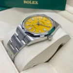 RLX Oyster Perpetual 36mm 126000-0004 Yellow Dial Stainless Steel Oyster Bracelet - Image 5