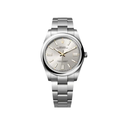 RLX Oyster Perpetual 41mm 124300-0001 Stainless Steel Silver Index Dial Watch
