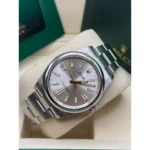 RLX Oyster Perpetual 41mm 124300-0001 Stainless Steel Silver Index Dial Watch - Image 6