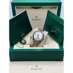 RLX Oyster Perpetual 41mm 124300-0001 Stainless Steel Silver Index Dial Watch - Image 9