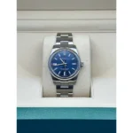 RLX Oyster Perpetual 34mm 124200 Blue Dial Oyster Stainless Steel Bracelet - Image 2