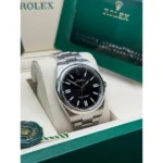 RLX Oyster-Perpetual 41mm 124300-0002 Stainless Steel Black Index Dial Watch - Image 4