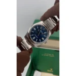 RLX Oyster Perpetual 41mm 124300-0003 Oyster Perpetual Stainless Steel Blue Index Dial Watch - Image 12