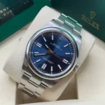 RLX Oyster Perpetual 41mm 124300-0003 Oyster Perpetual Stainless Steel Blue Index Dial Watch - Image 9