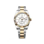 RLX Sky-Dweller 42mm 336933-0005/0006 Two-Tone Yellow Gold White Dial Oyster