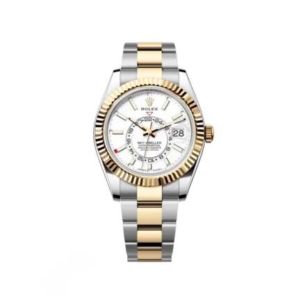 RLX Sky-Dweller 42mm 336933-0005/0006 Two-Tone Yellow Gold White Dial Oyster
