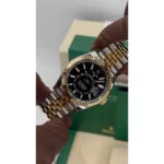 RLX Sky-Dweller 42mm 336933-0003/0004 Two-Tone Yellow Gold Black Dial Jubilee - Image 10