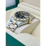 RLX Sky-Dweller 42mm 336933-0003/0004 Two-Tone Yellow Gold Black Dial Jubilee - Image 12