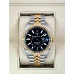 RLX Sky-Dweller 42mm 336933-0003/0004 Two-Tone Yellow Gold Black Dial Jubilee - Image 3