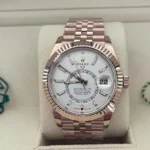 RLX Sky-Dweller 42mm 336935-0003/0007 Rose Gold White Dial Oyster - Image 11